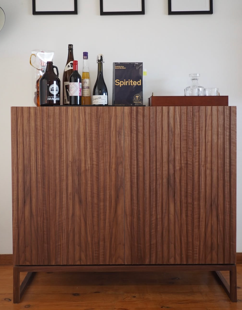 Custom walnut cabinet by King West Carpentry