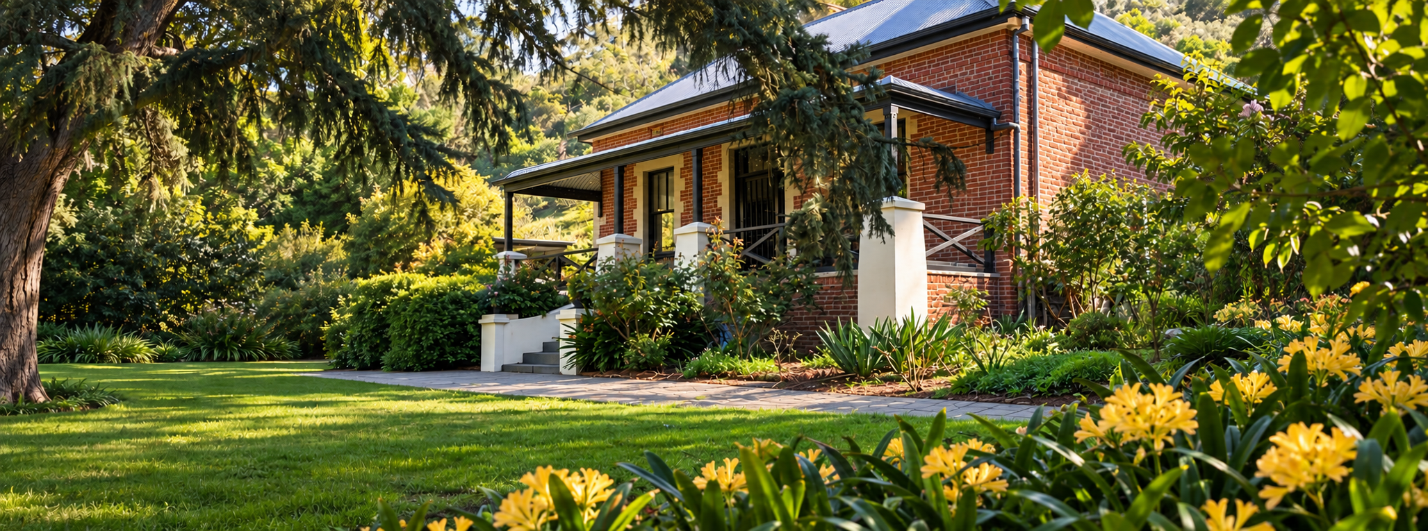 Heritage home nestled among lush gardens — Cale's Handyman Service