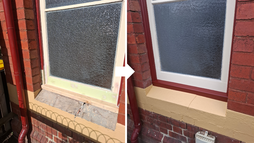 Window Sill Restoration — Carlton