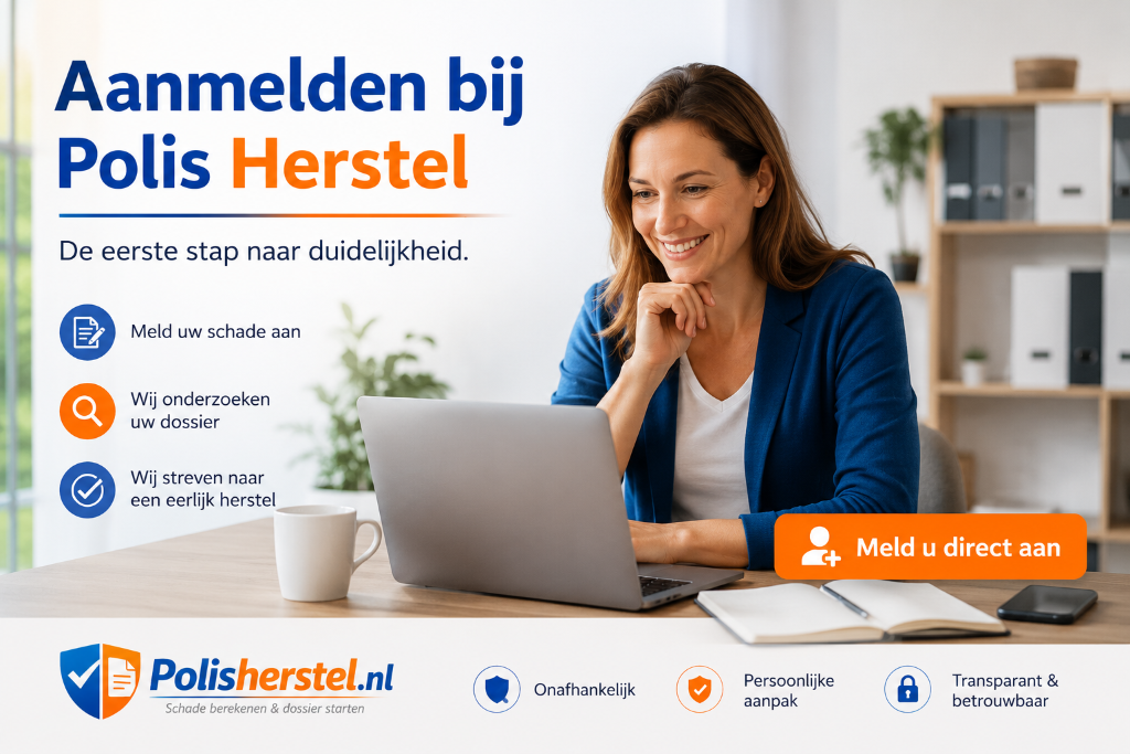 Aanmelden bij Polis Herstel — De eerste stap naar duidelijkheid