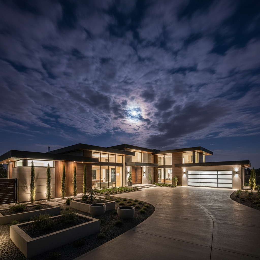 Completed luxury home