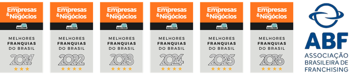 Certificados Melhores Franquias do Brasil e ABF
