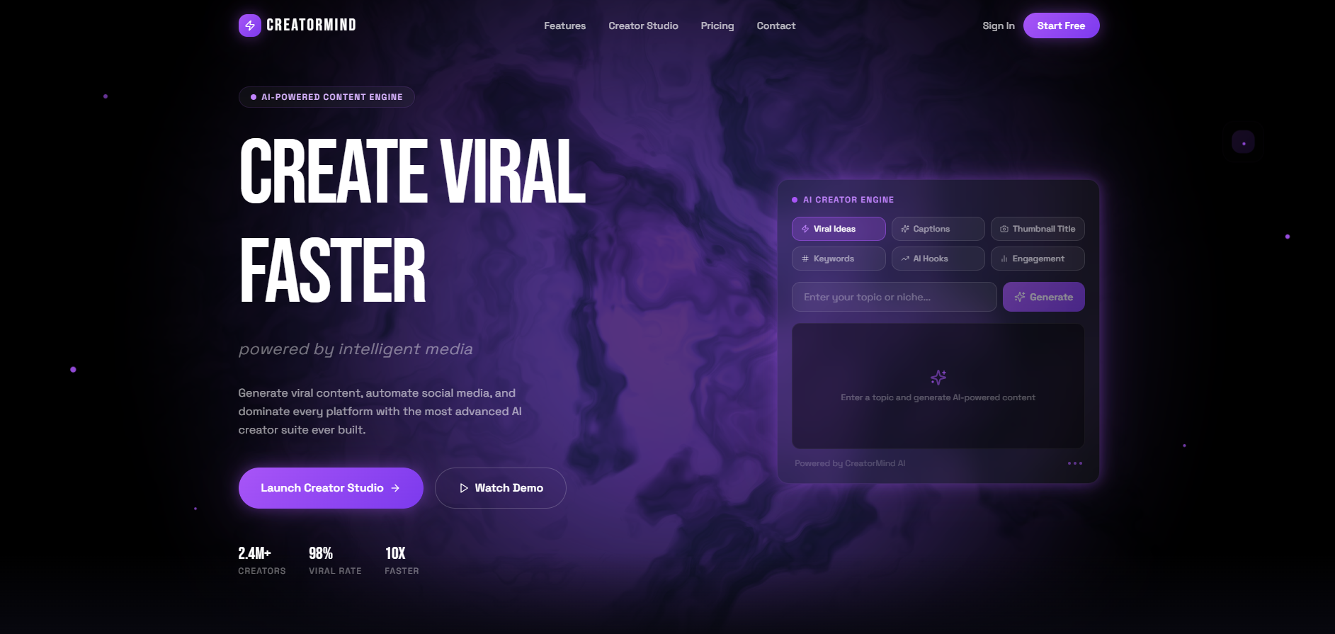 CreatorMind template preview