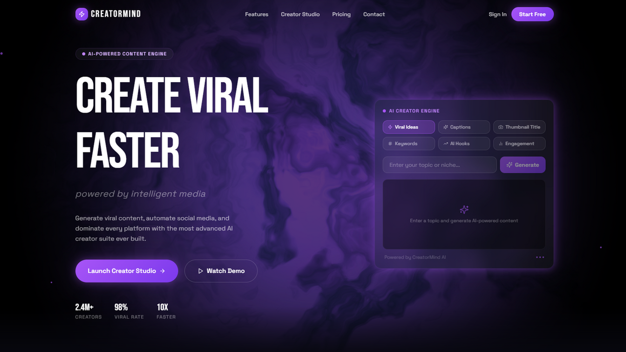 CreatorMind template preview