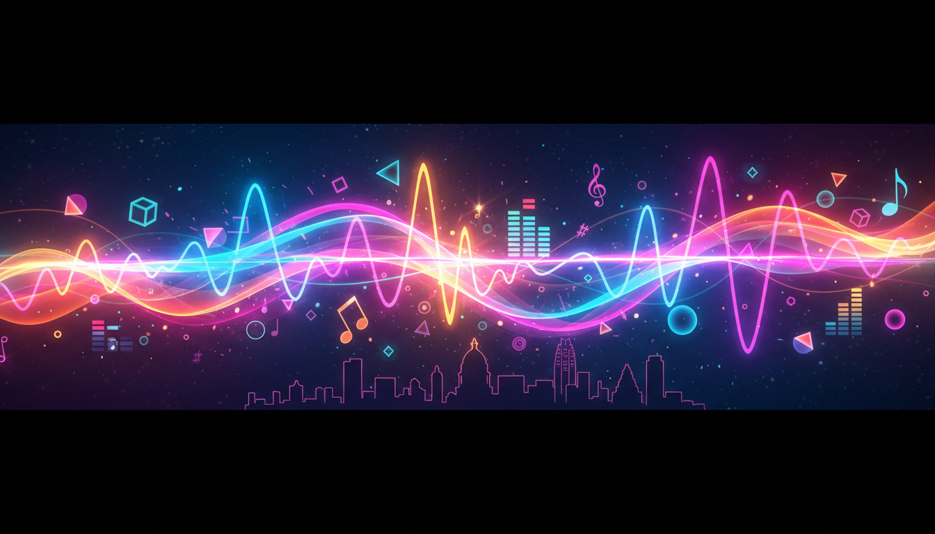 Colorful music background