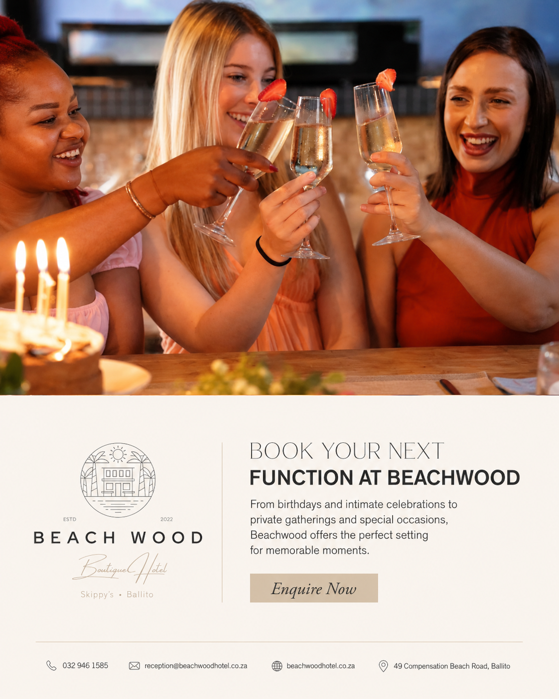Book your next function at Beach Wood