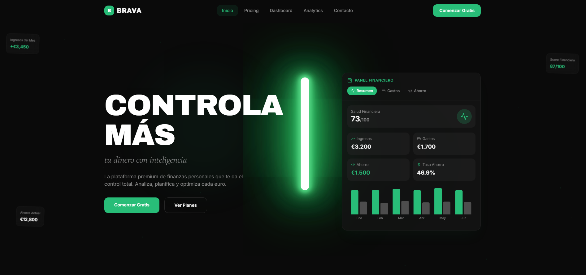 Brava template preview