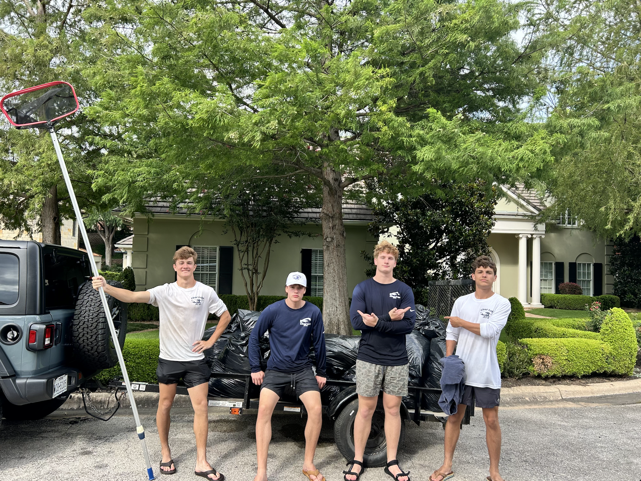Hydrilla removal in progress