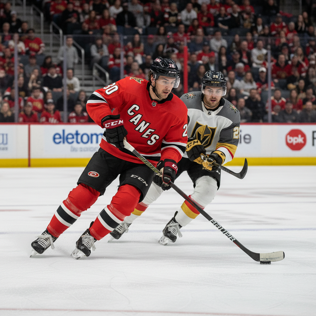 Hurricanes Blank Golden Knights in Convincing 3-0 Victory