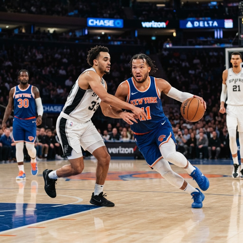 Brunson’s 45-Point Explosion Leads Knicks Past Spurs