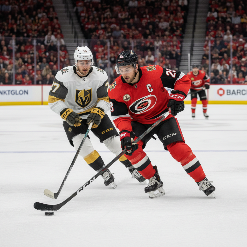 Carolina Hurricanes Secures Dominant 3-0 Victory Over Vegas Golden Knights