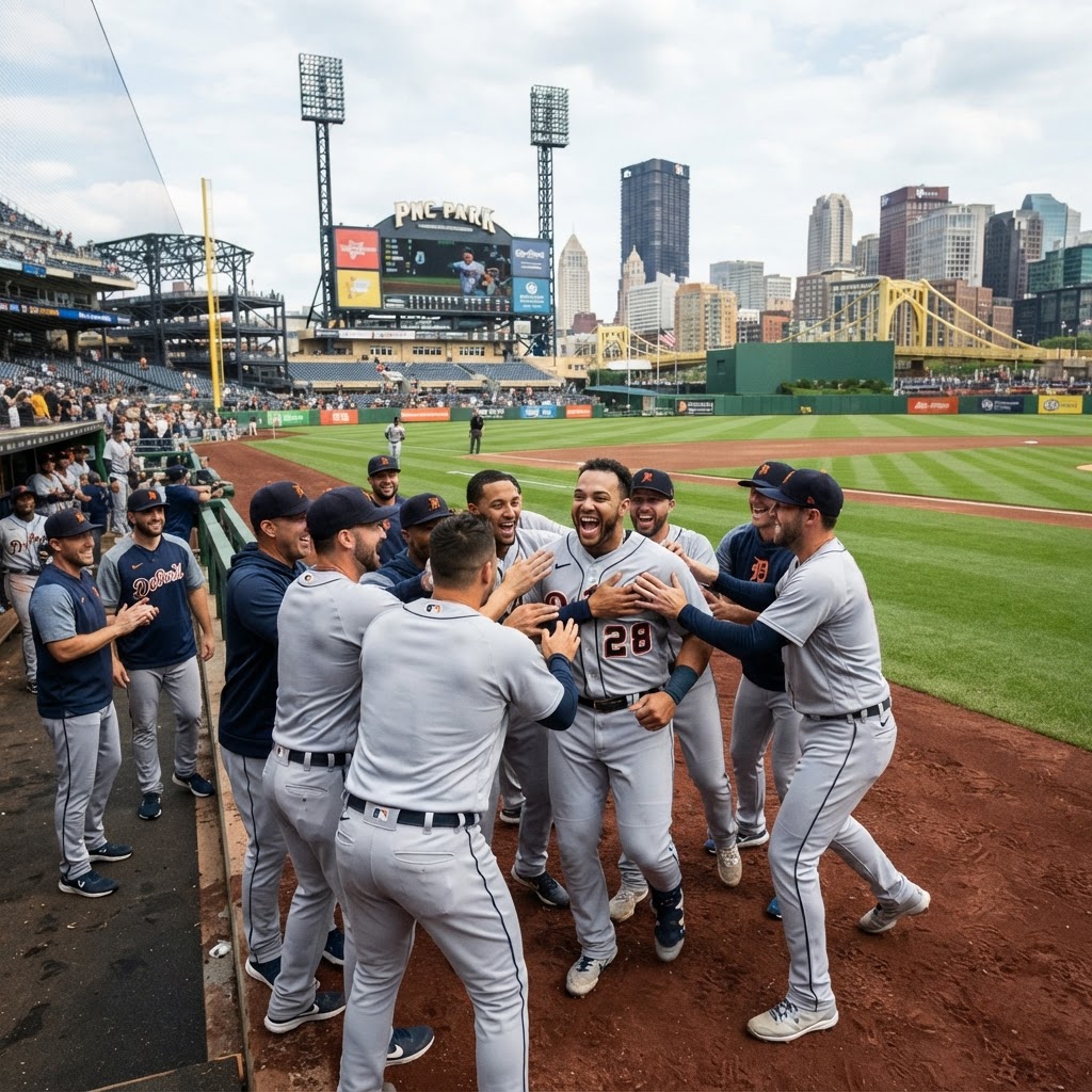 Detroit Tigers Silence PNC Park in 8-0 Shutout Over Pittsburgh Pirates