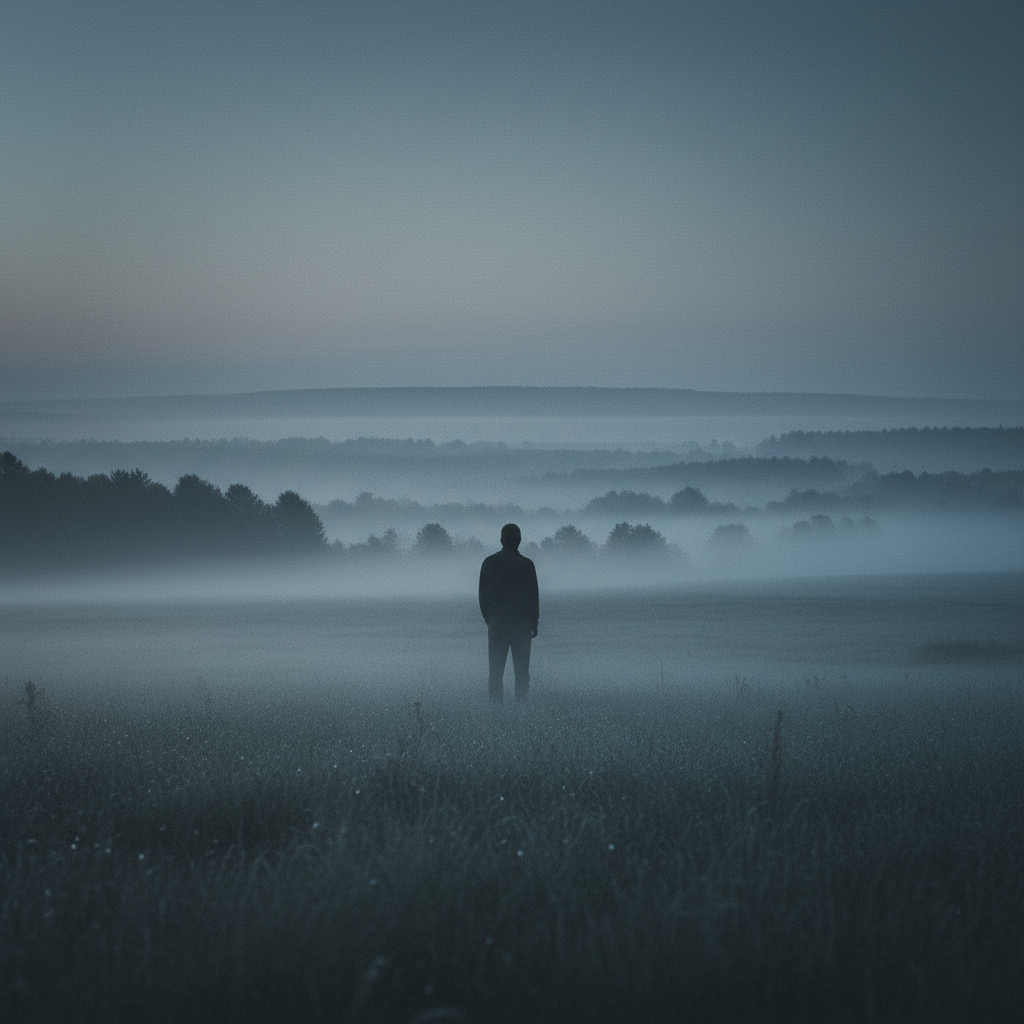 Contemplative figure