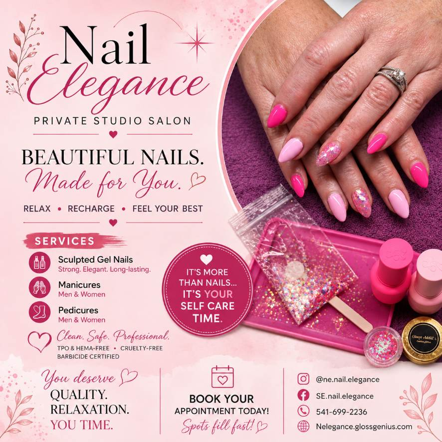 Nail Elegance Private Studio Salon — Beautiful nails made for you