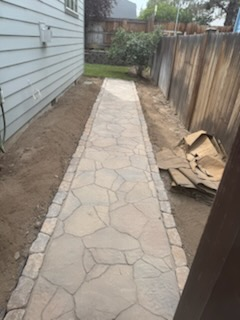 Flagstone walkway