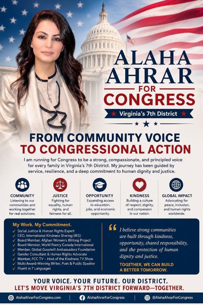 Alaha Ahrar - Candidate for U.S. Congress