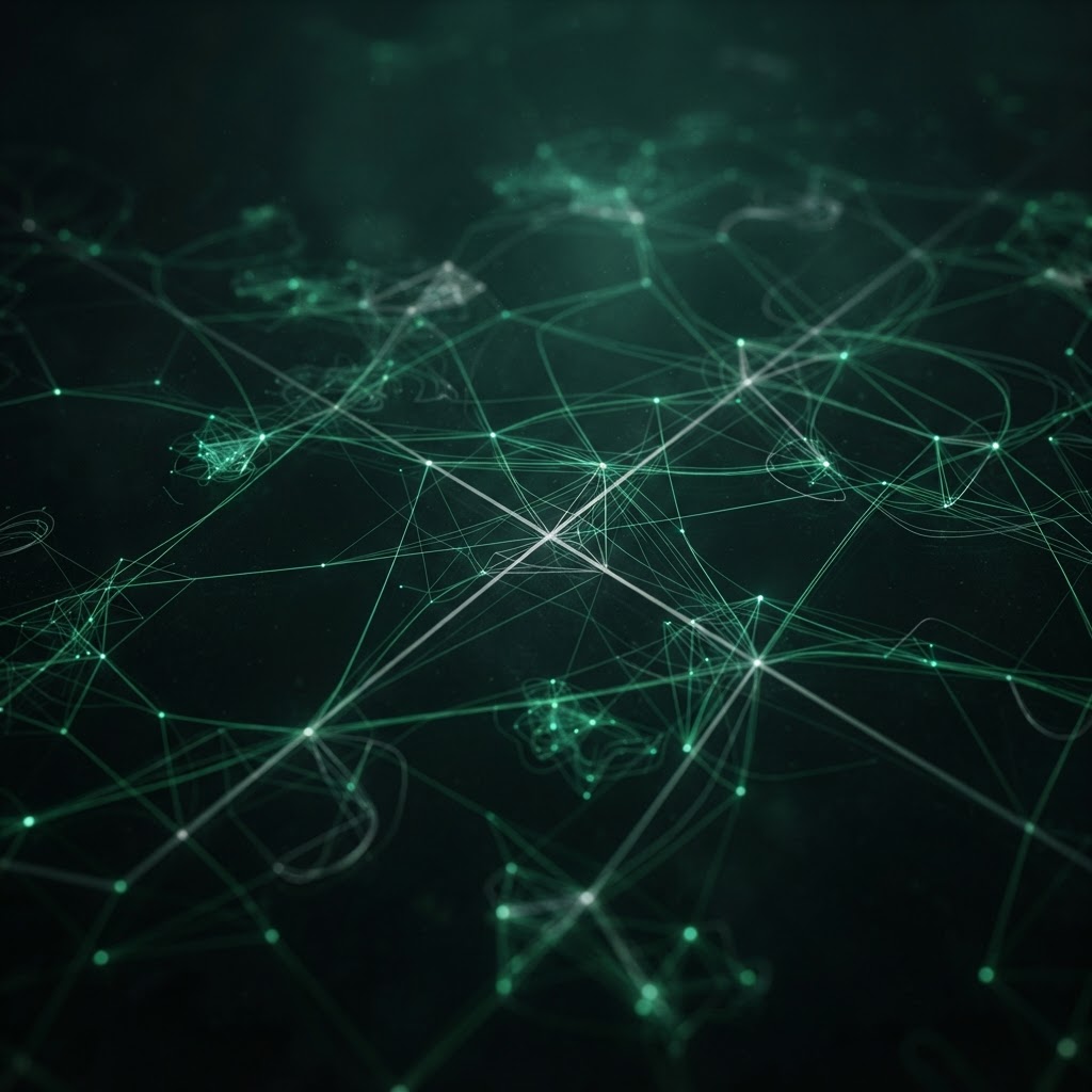 Abstract network of strategic market connections