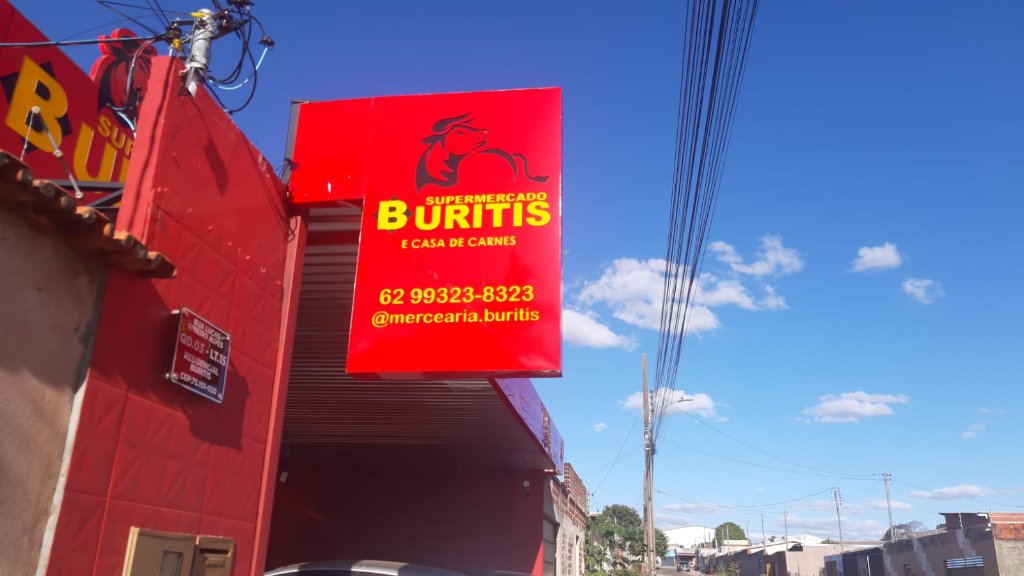 Supermercado Buritis — Lona