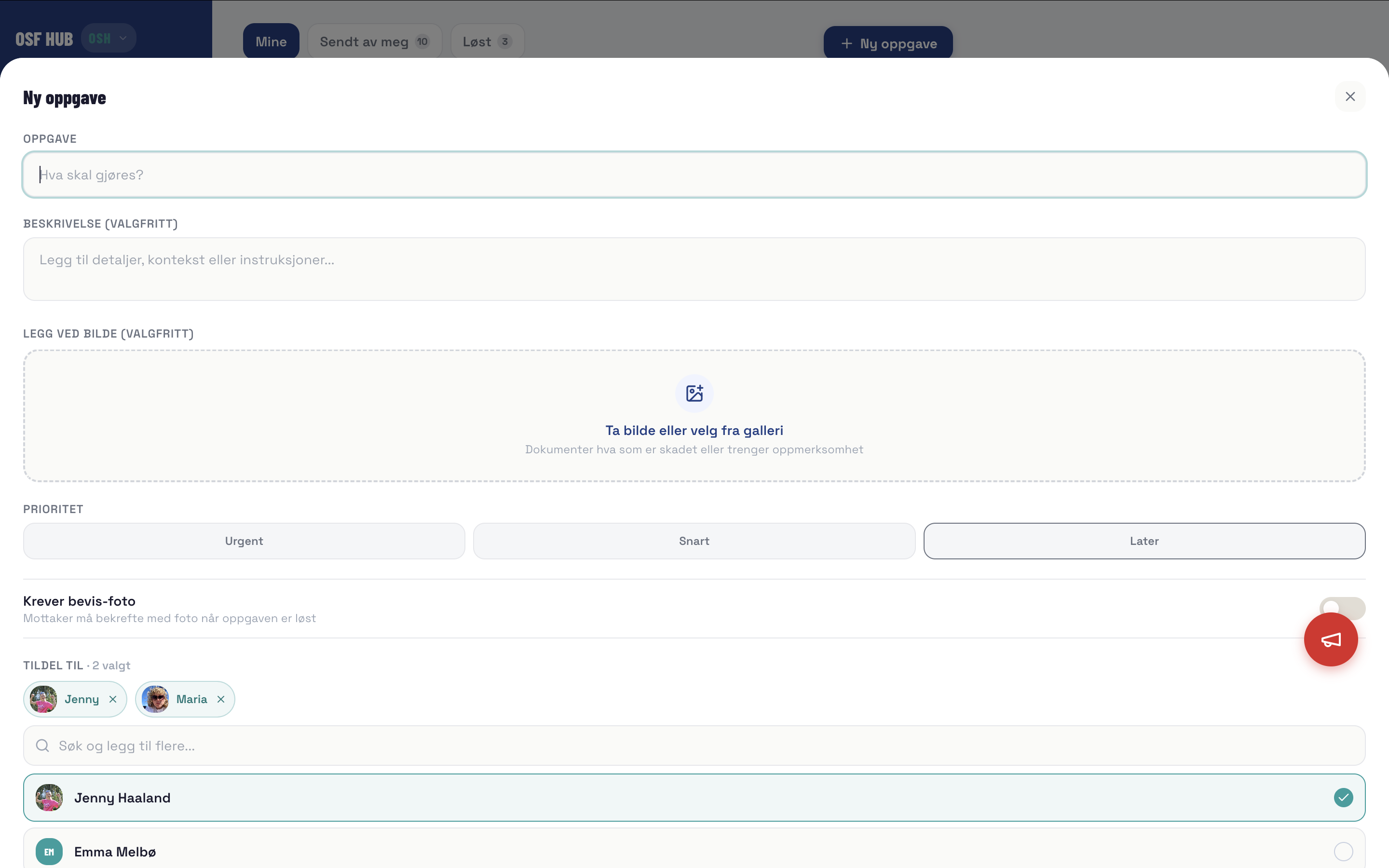 Task creation