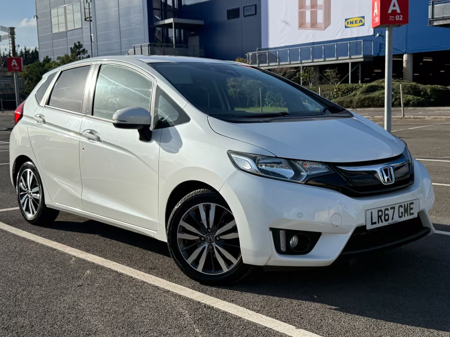 2017 Honda Jazz 1.3 i-VTEC EX 5dr CVT in White for sale at J&P Autos Cardiff