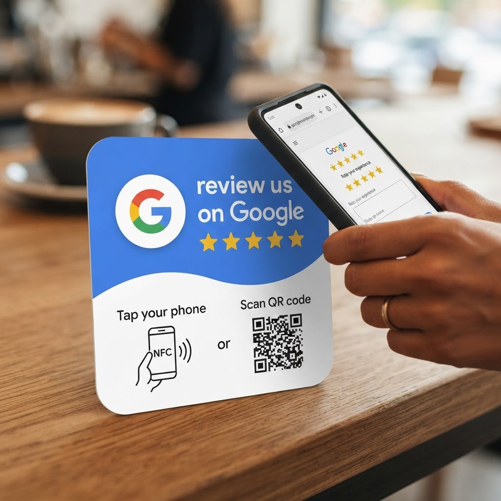 Card NFC alla reception di uno studio dentistico