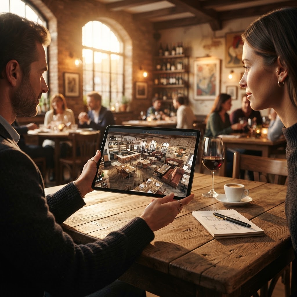 Da disegno 2D a mappa 3D del locale: come funziona il rendering automatico