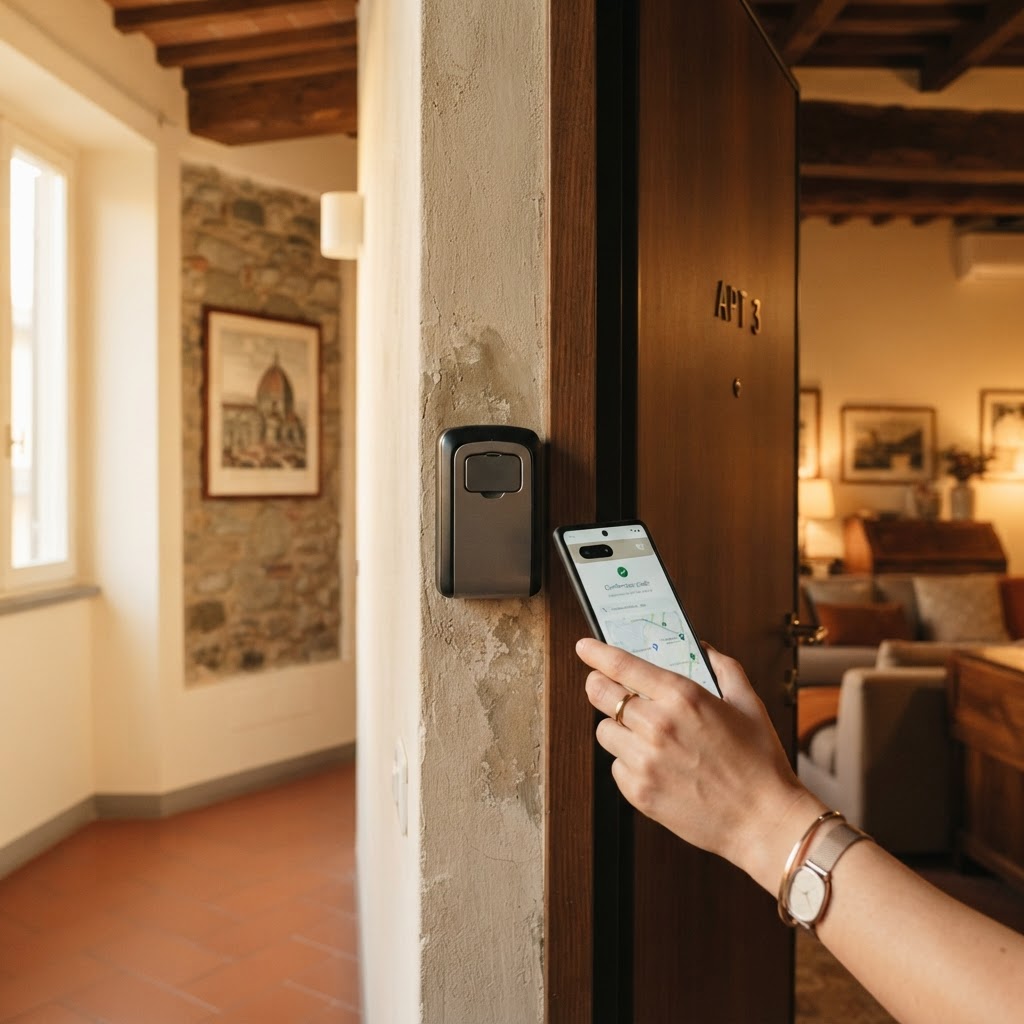 Check-in autonomo con QR code per affitti brevi: guida