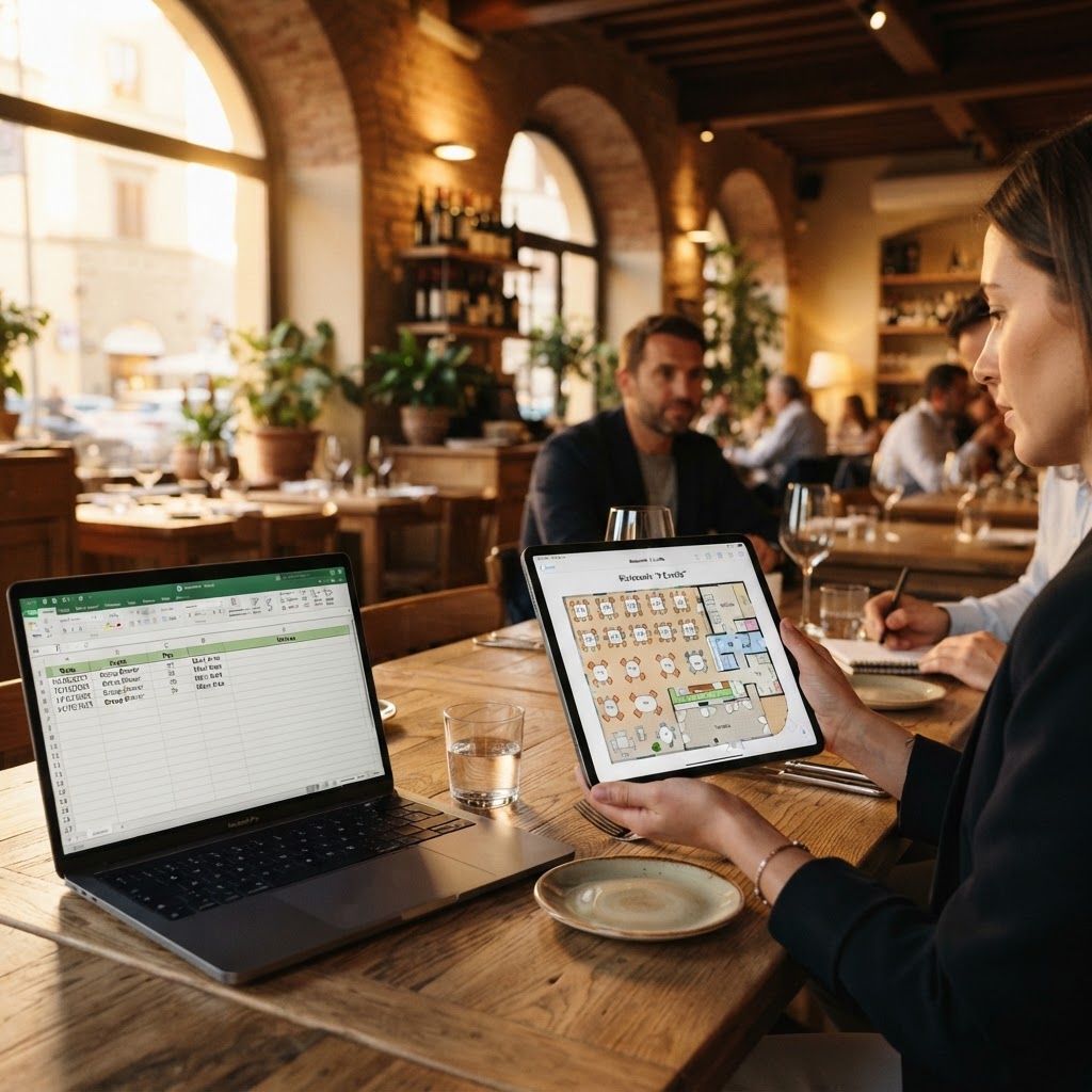 Planimetria digitale vs foglio Excel: perché i tavoli reali cambiano tutto