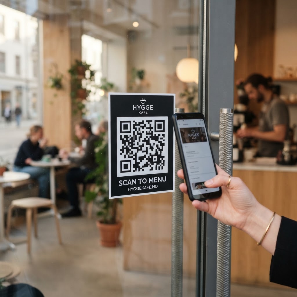 Adesivo Vetrina con il tuo QR