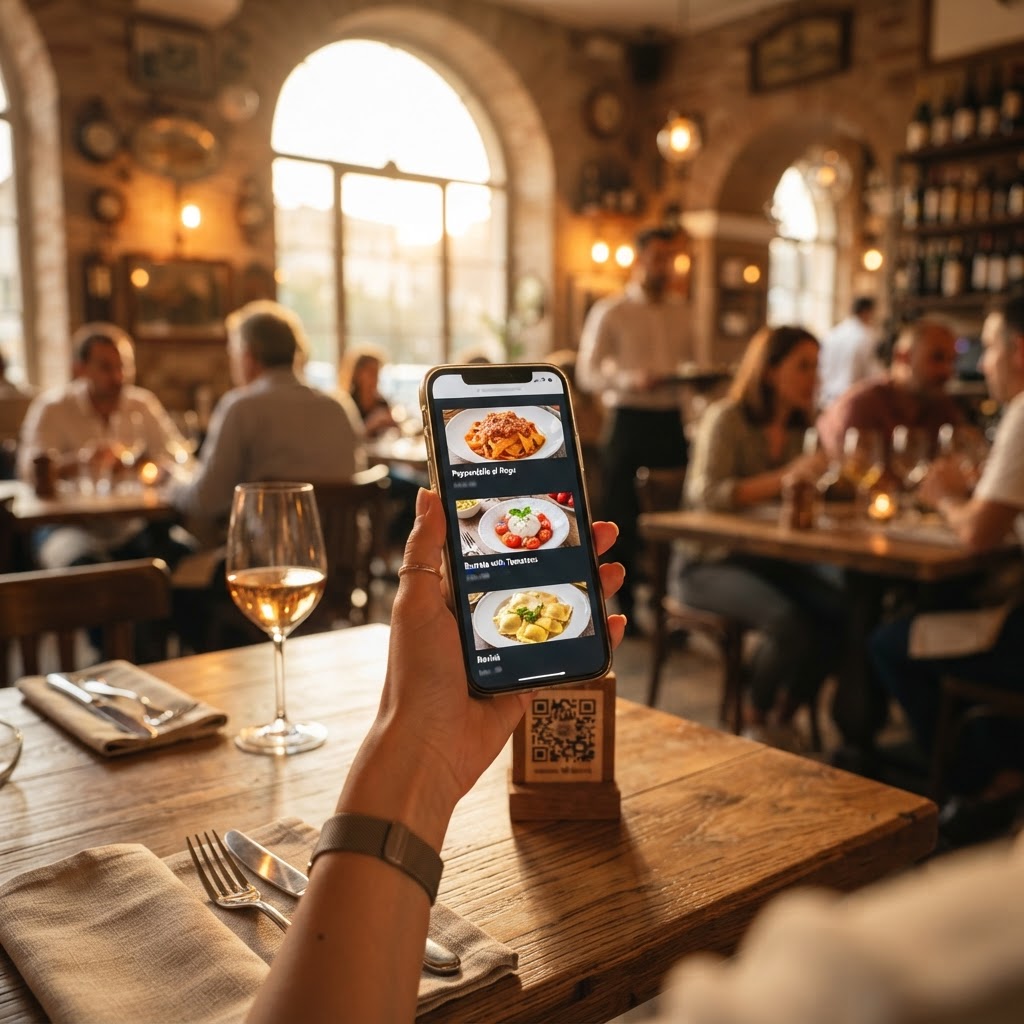 Menu QR code con foto AI: come funziona e quanto costa