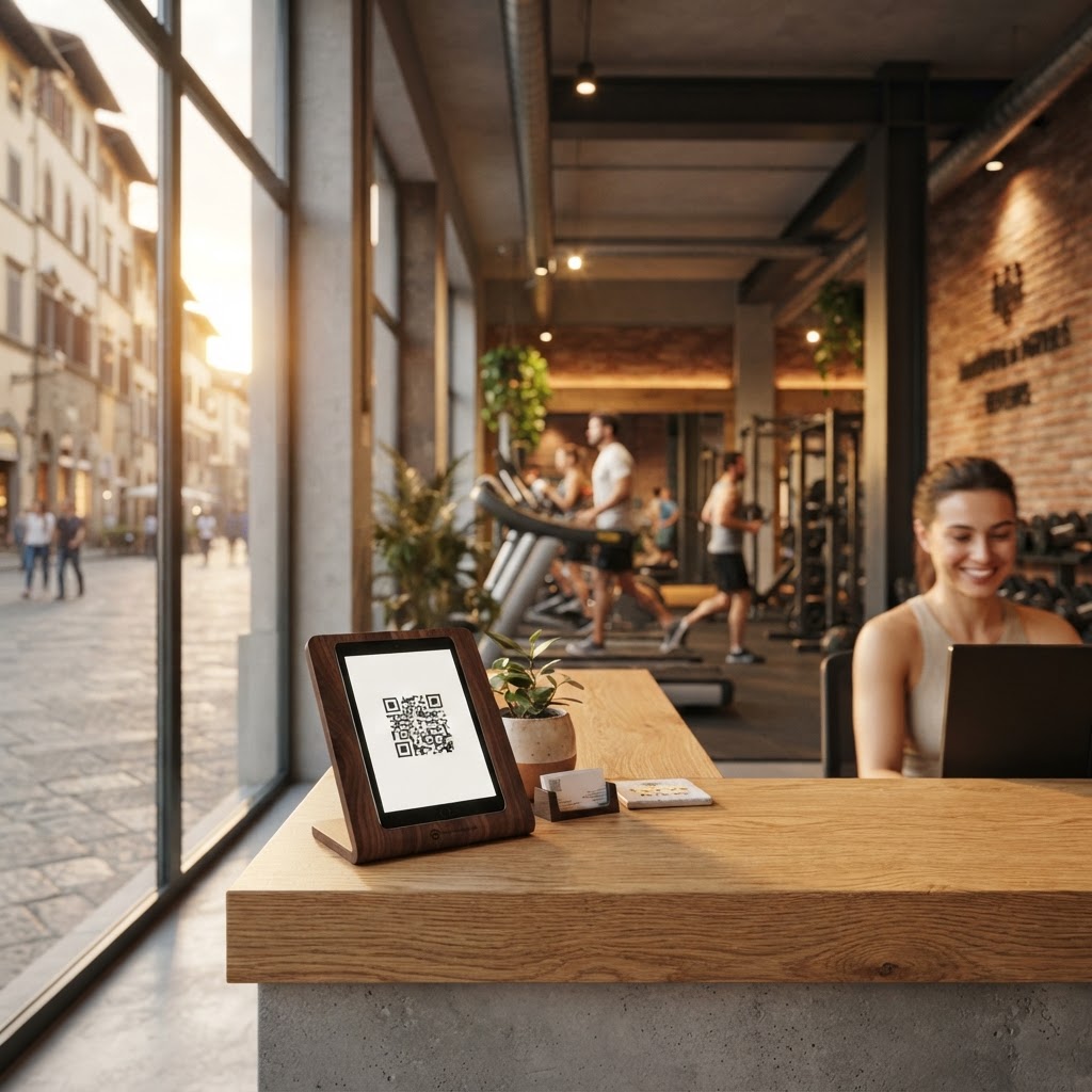 QR code in palestra: check-in, WiFi e recensioni in un solo codice