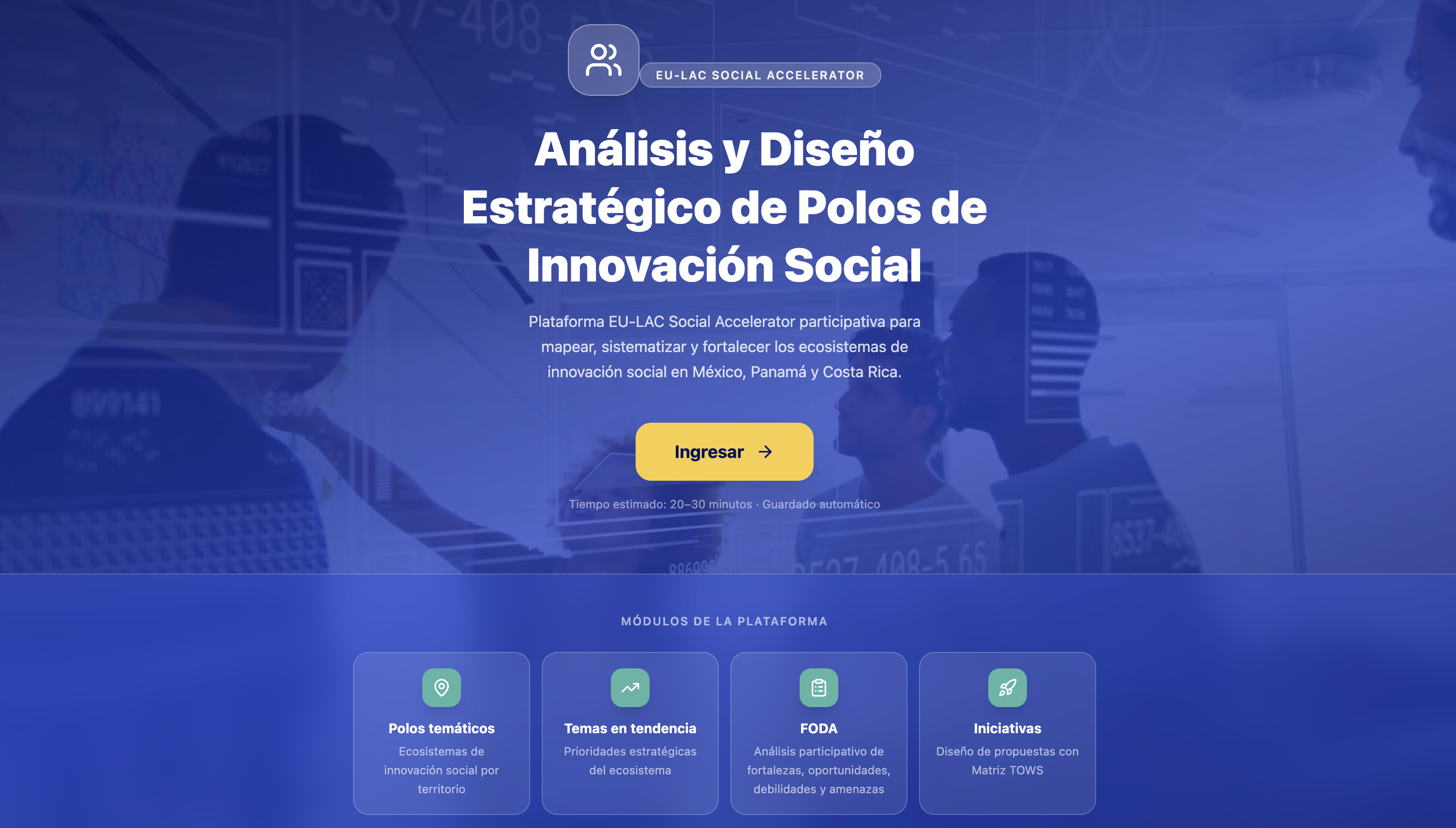 EU-LAC SOCIAL ACCELERATOR template preview