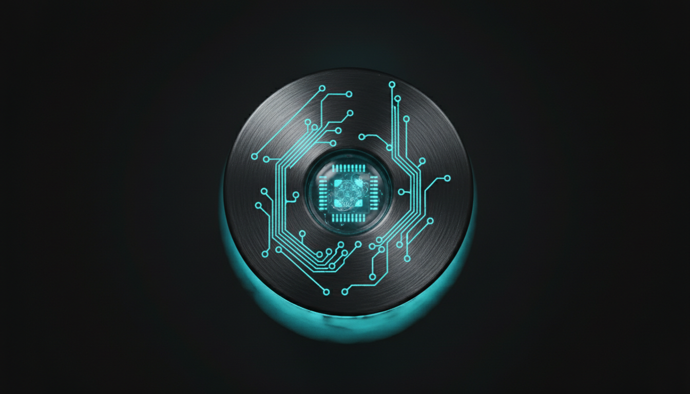 X9 nano-EMF bullet casing with glowing circuitry