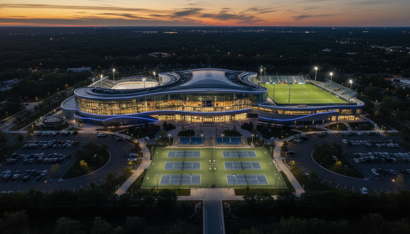 Modern multi-sport complex facility