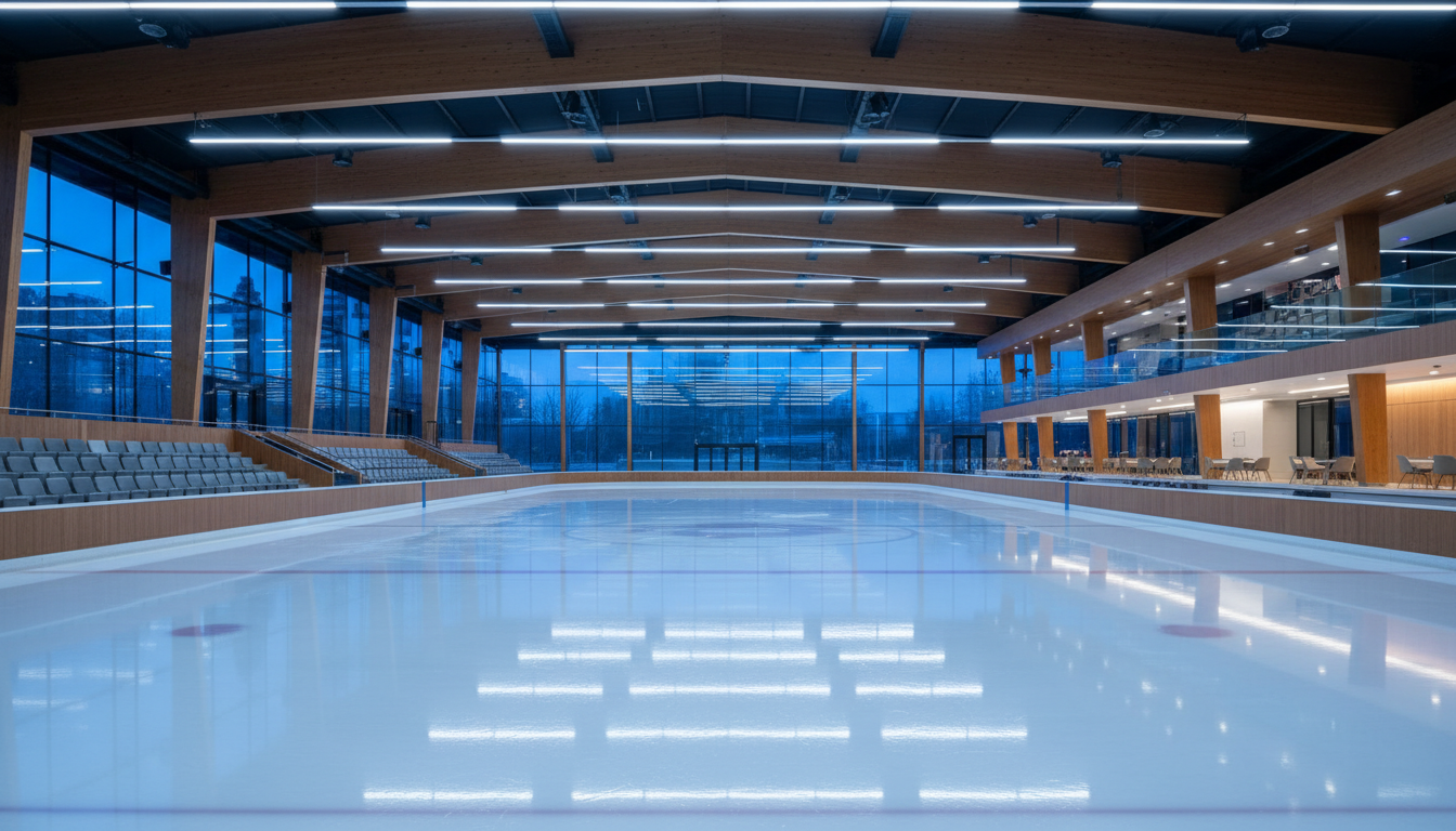 Modern ice rink facility