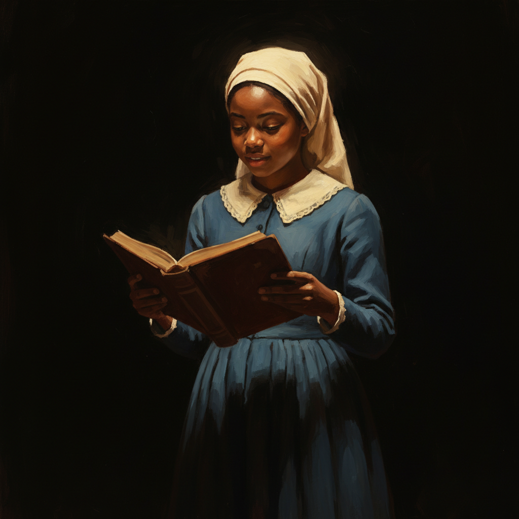 Young actress with script