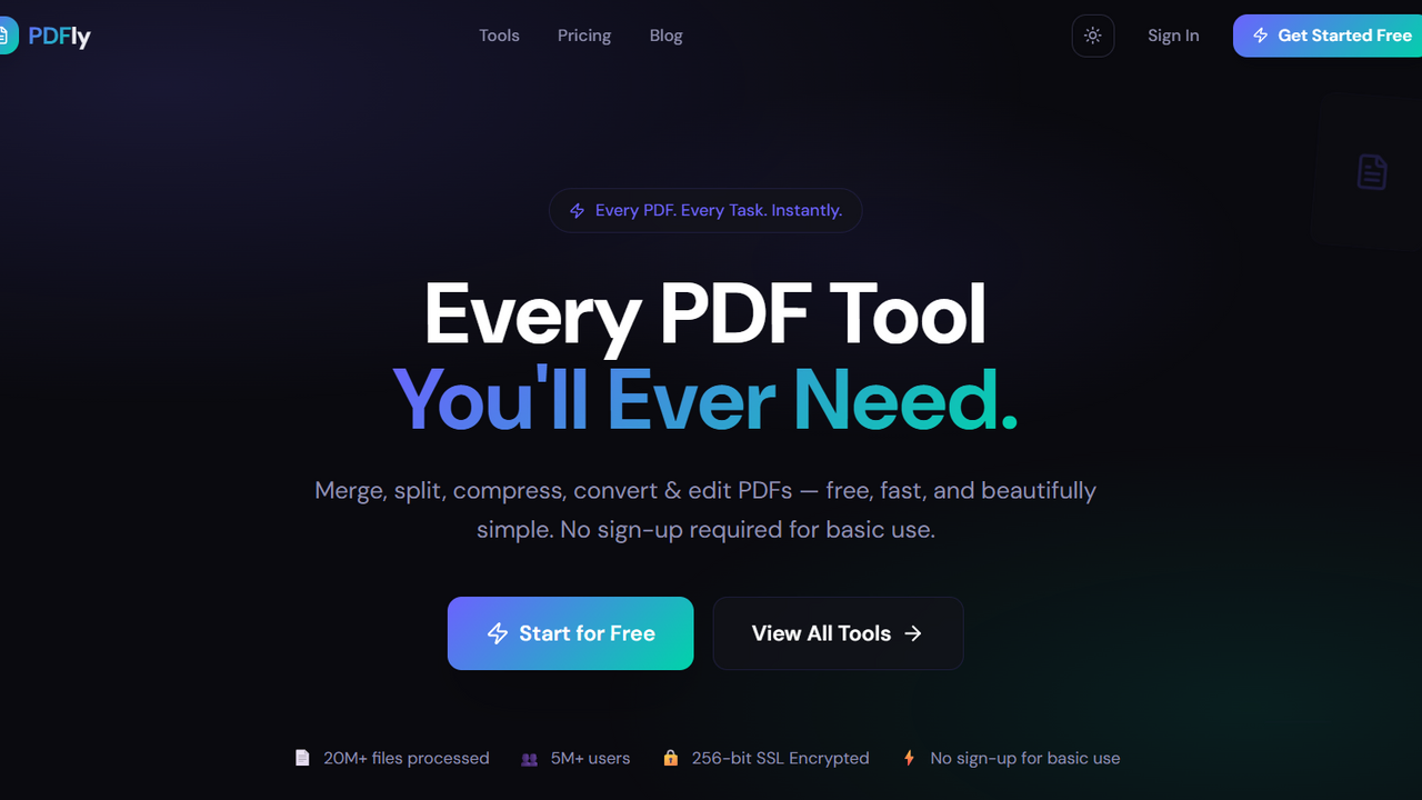 pdfly template preview