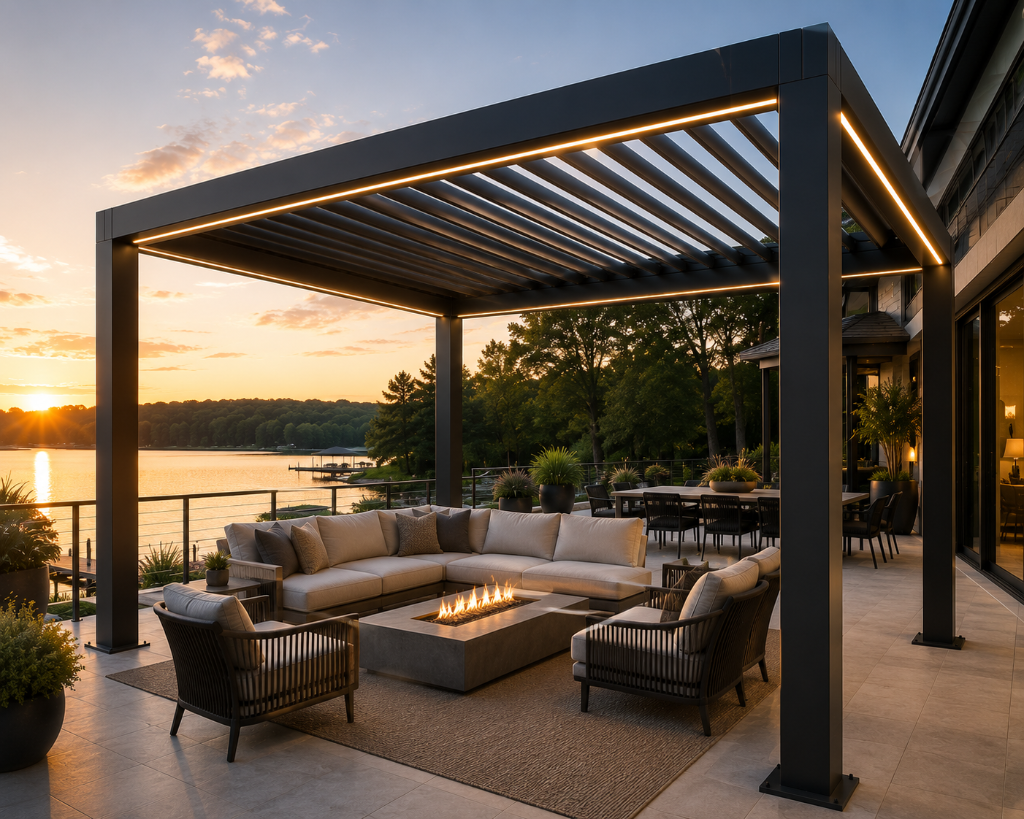 Skyline Fully Retractable Bioclimatic Pergola