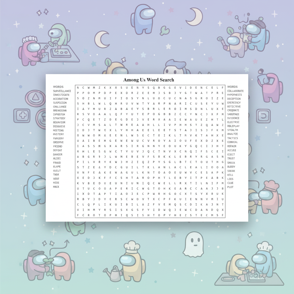 Among Us Word Search