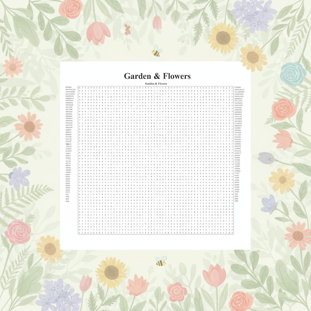 Garden & Flowers Word Search