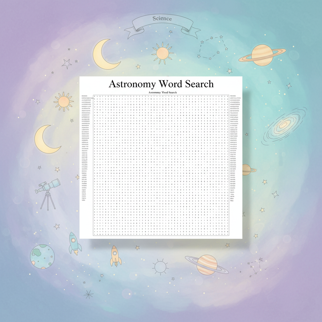 Astronomy Word Search