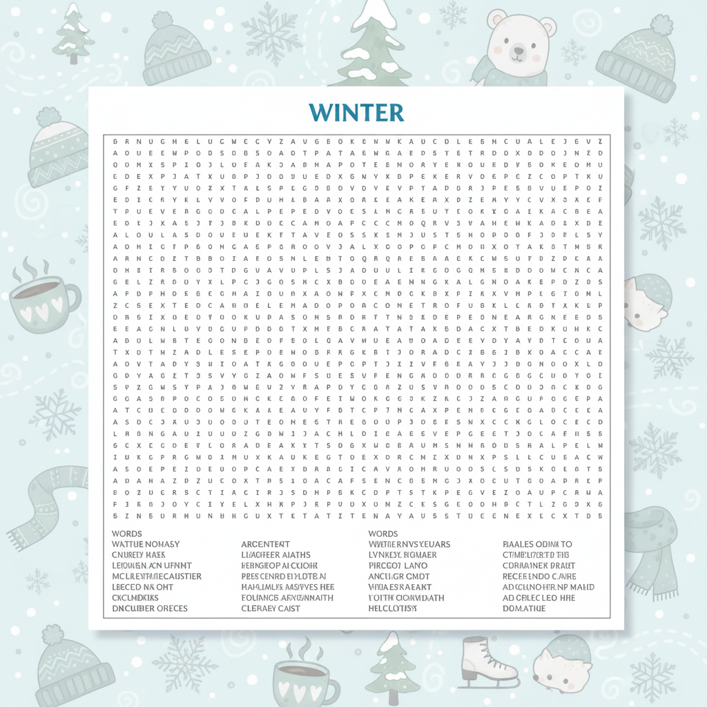 Winter Word Search