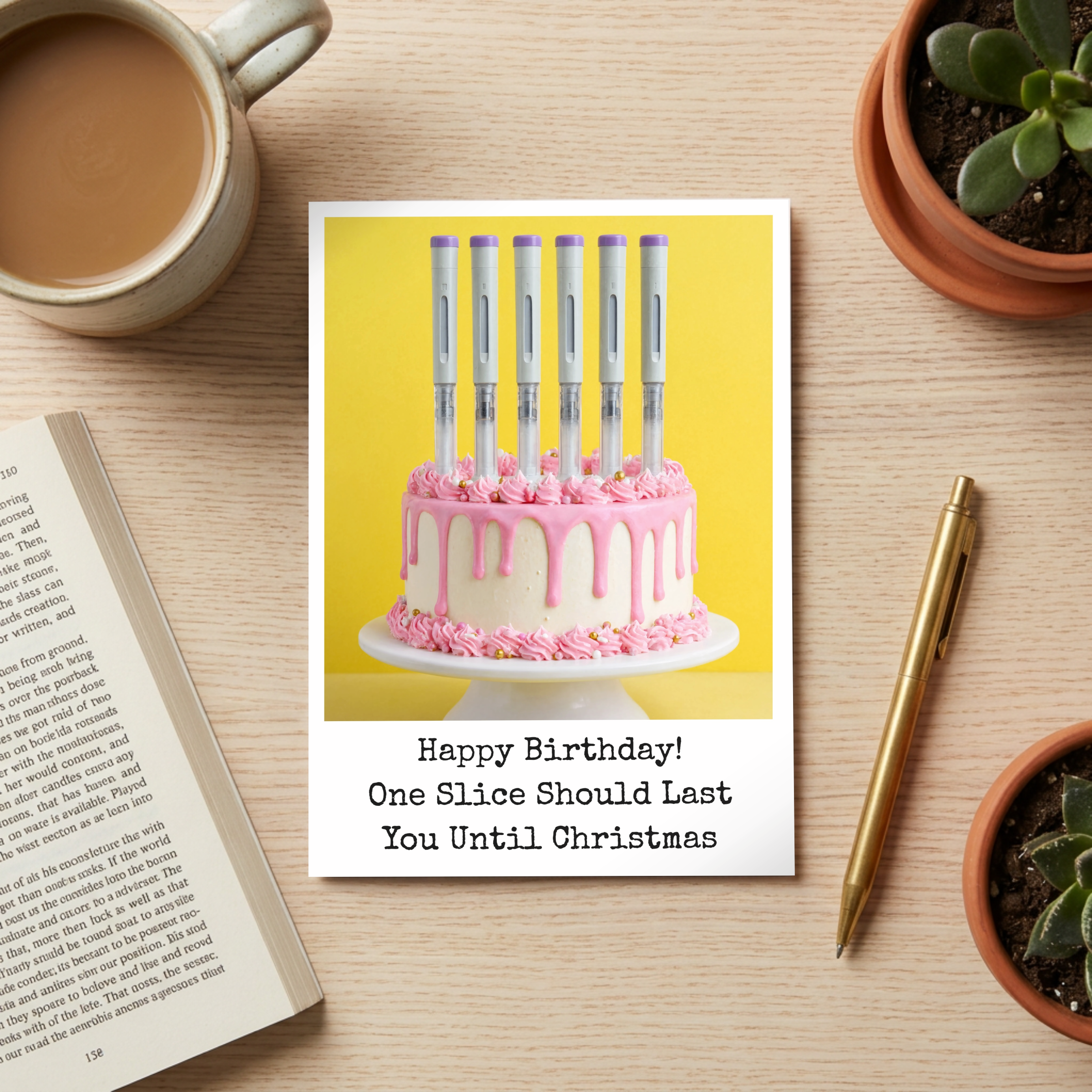 Funny Weight Loss Injection  | A5 Birthday Card