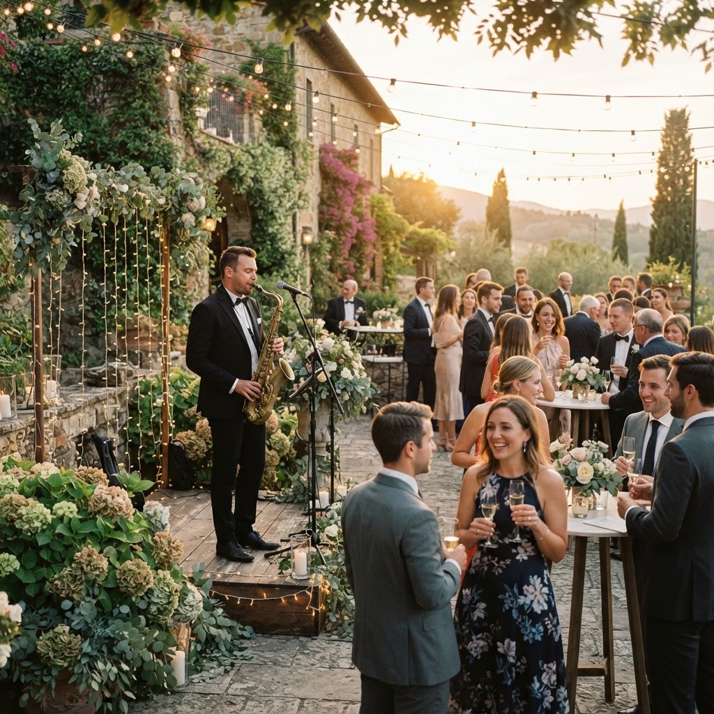 Wedding cocktail hour