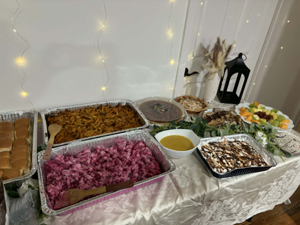 Haitian catering spread