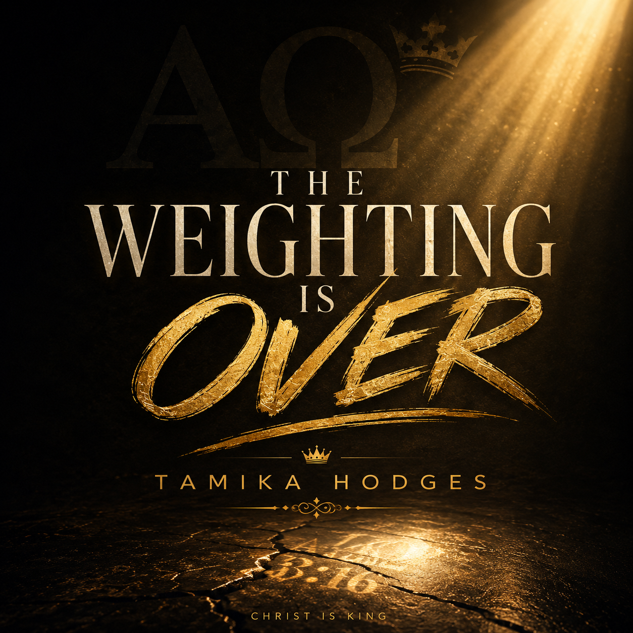Album cover for The Weighting Is Over by Tamika Hodges.