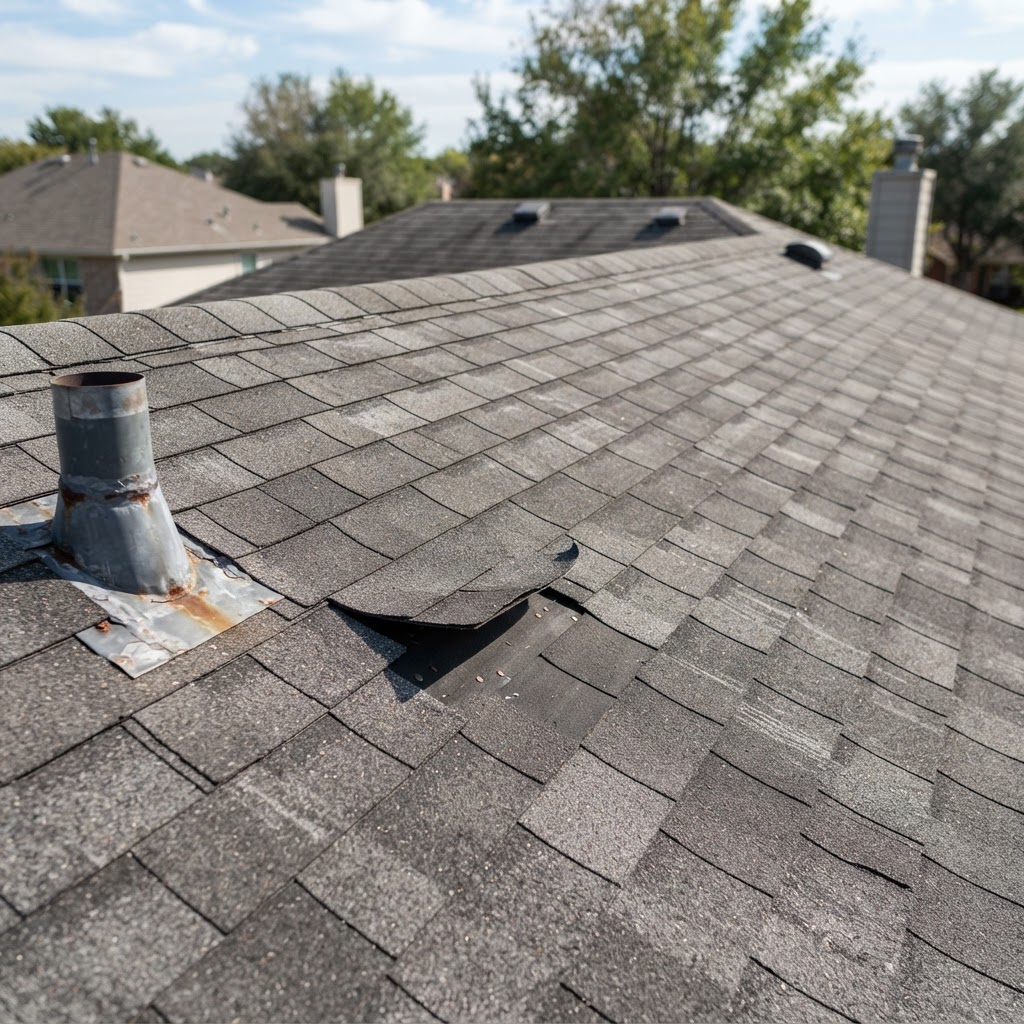 Roof inspection photo
