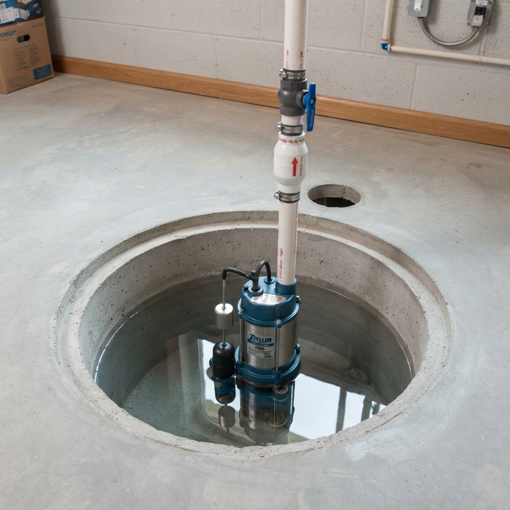 Sump Pump inspection photo