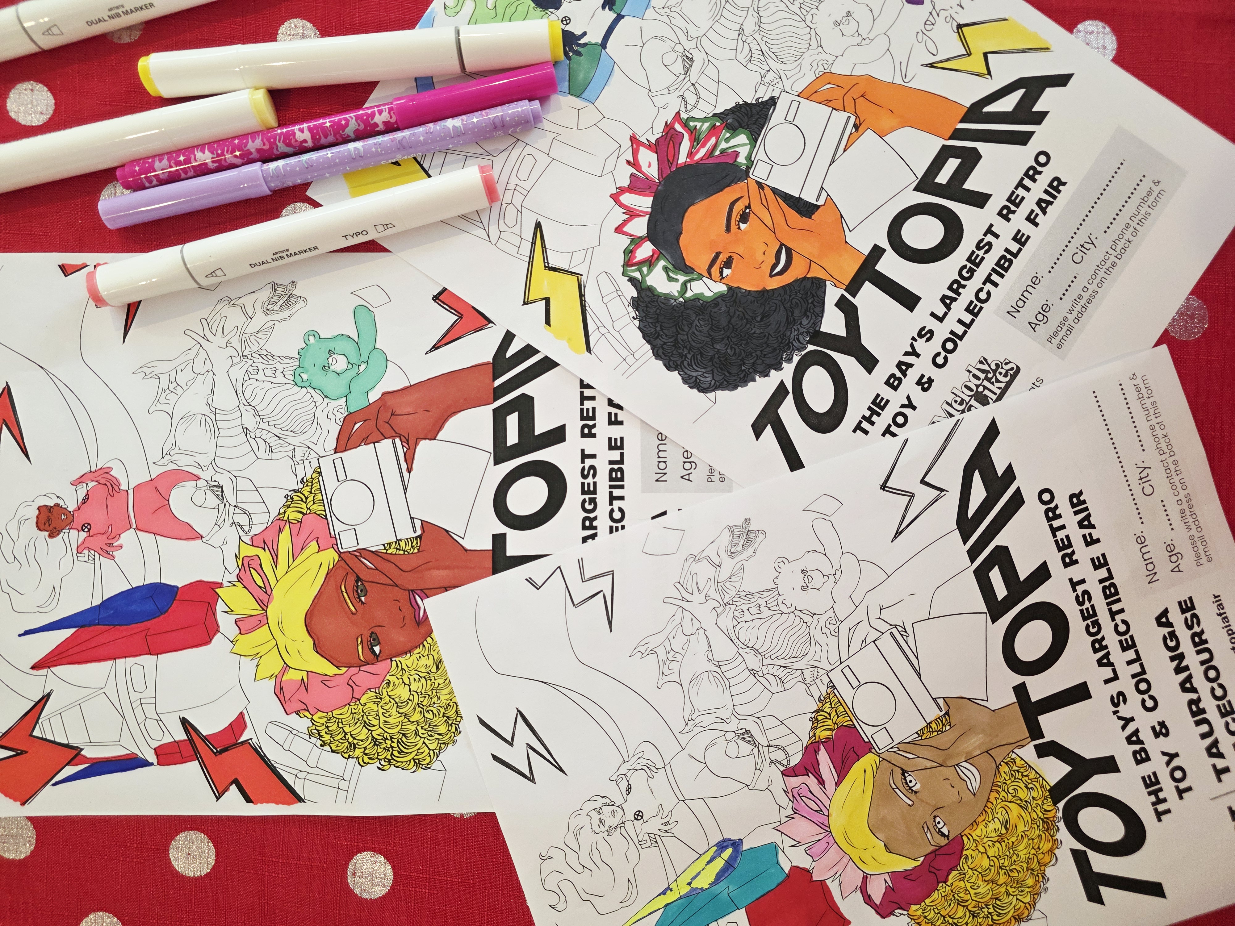 Kid-Ult Colouring Competition entry sheet