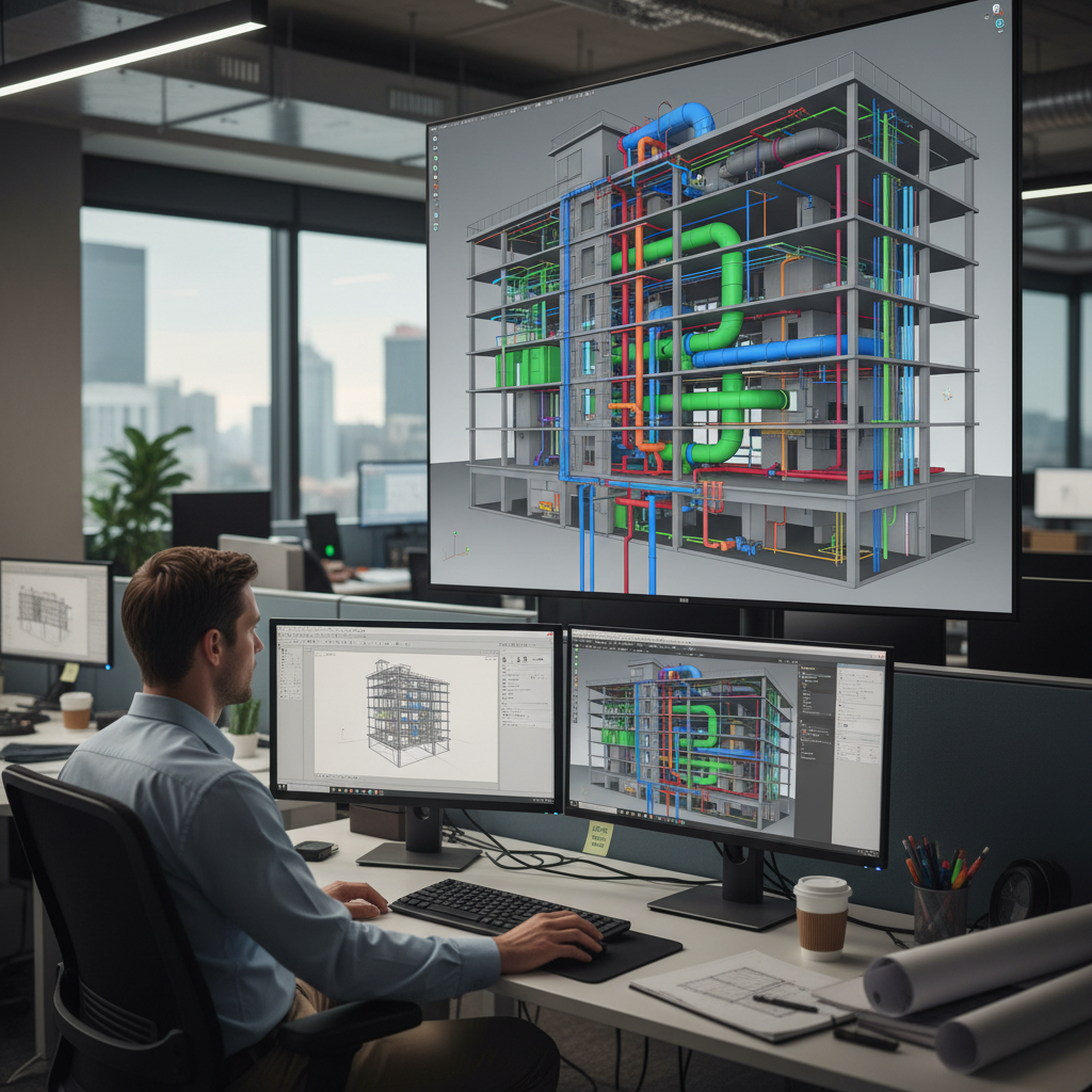 BIM MEP Design — BIM / Revit, Residential building · Palma